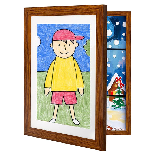 Kids Artwork Display Frame — Wood