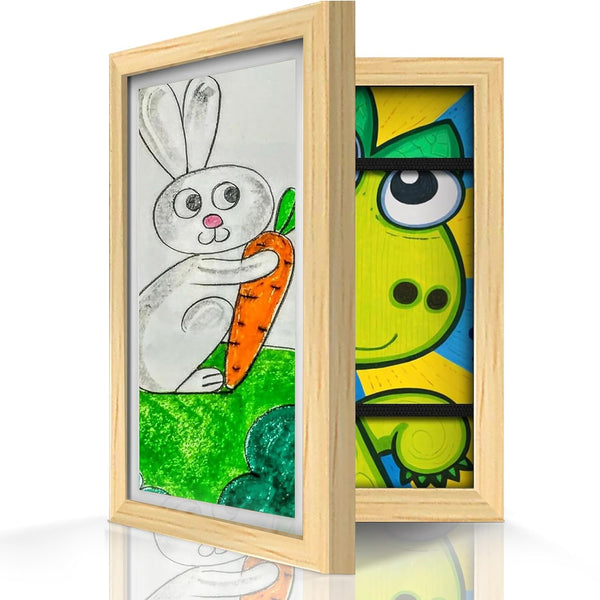 Kids Artwork Display Frame — Beige